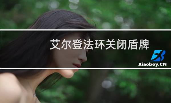 艾尔登法环关闭盾牌