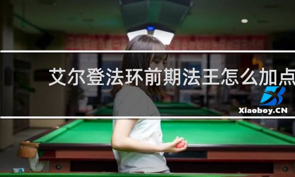艾尔登法环前期法王怎么加点