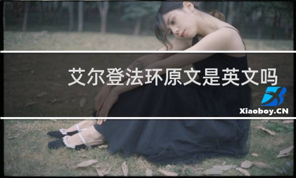 艾尔登法环原文是英文吗