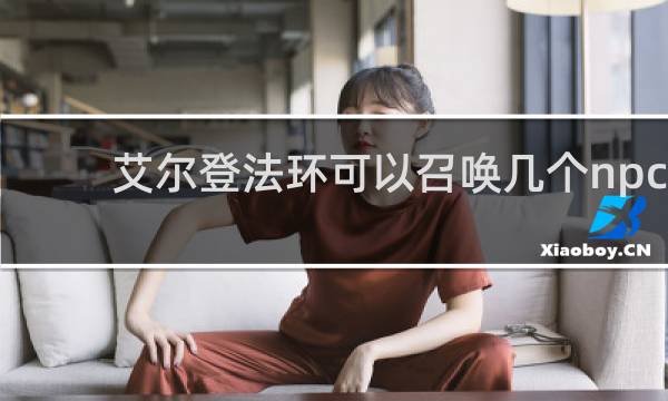 艾尔登法环可以召唤几个npc