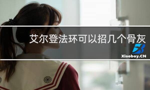艾尔登法环可以招几个骨灰