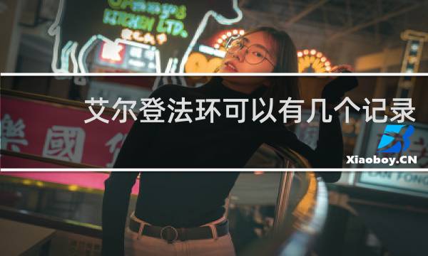 艾尔登法环可以有几个记录