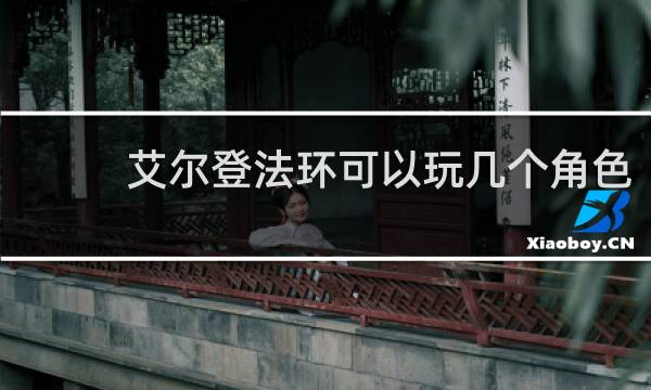 艾尔登法环可以玩几个角色