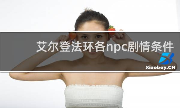 艾尔登法环各npc剧情条件