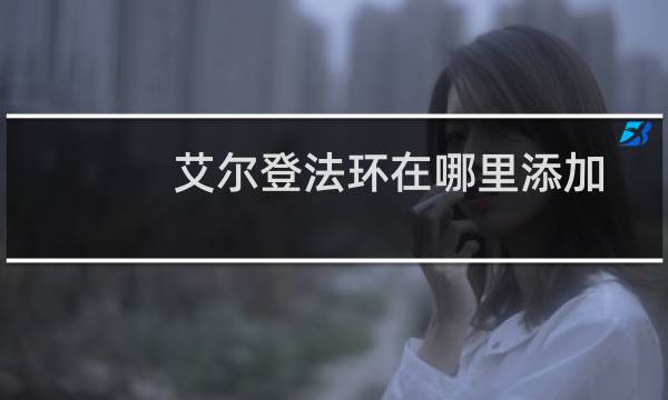 艾尔登法环在哪里添加