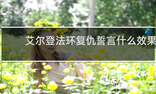 艾尔登法环复仇誓言什么效果