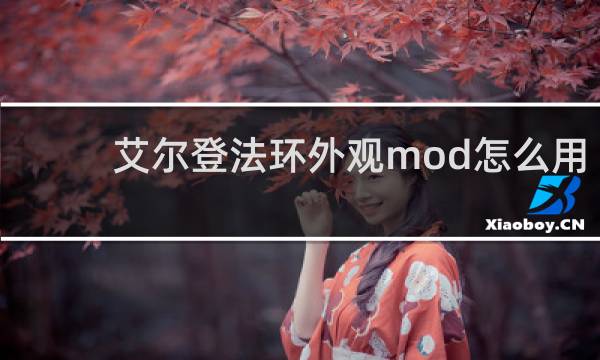 艾尔登法环外观mod怎么用