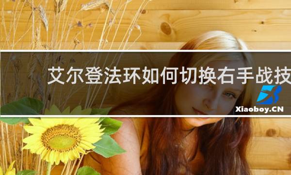 艾尔登法环如何切换右手战技