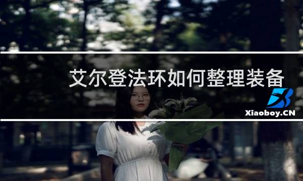 艾尔登法环如何整理装备