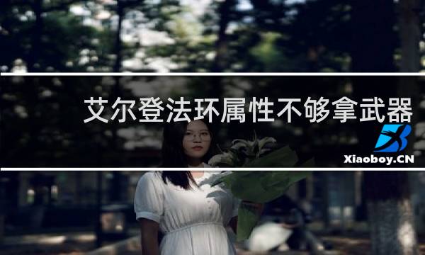 艾尔登法环属性不够拿武器