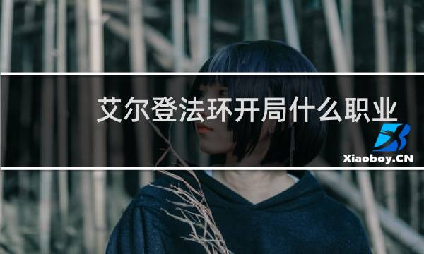 艾尔登法环开局什么职业