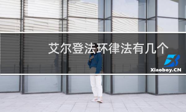 艾尔登法环律法有几个