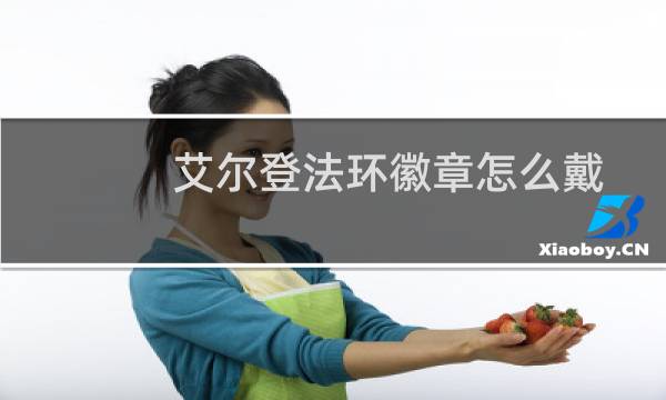 艾尔登法环徽章怎么戴