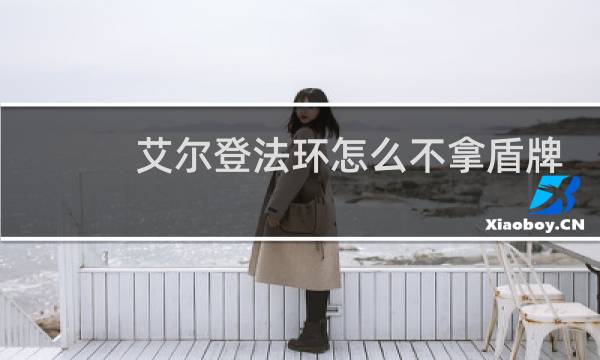 艾尔登法环怎么不拿盾牌