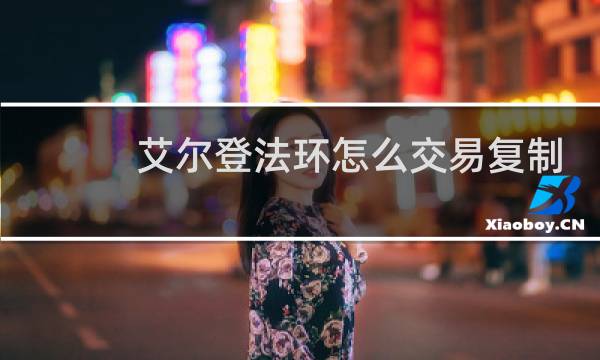 艾尔登法环怎么交易复制