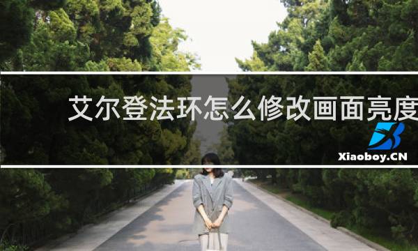 艾尔登法环怎么修改画面亮度