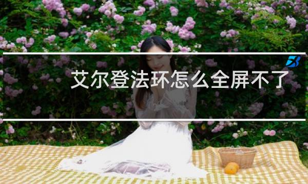 艾尔登法环怎么全屏不了