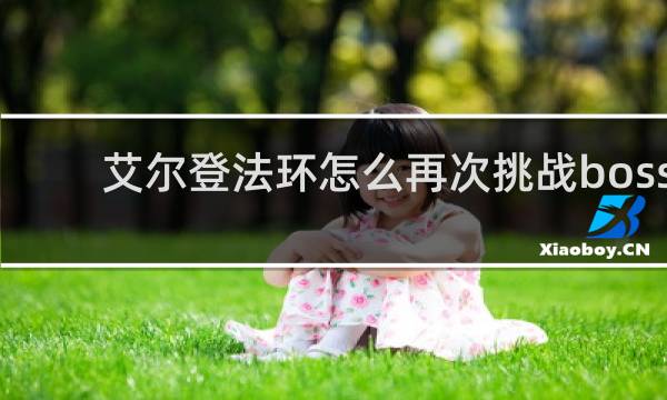 艾尔登法环怎么再次挑战boss