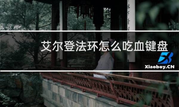 艾尔登法环怎么吃血键盘
