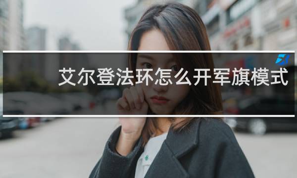 艾尔登法环怎么开军旗模式