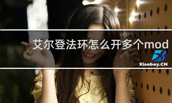 艾尔登法环怎么开多个mod