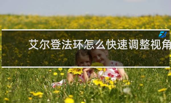 艾尔登法环怎么快速调整视角