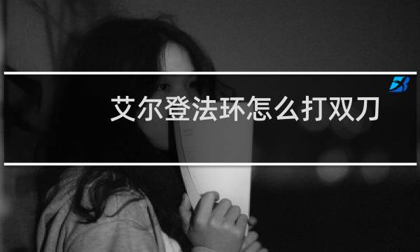 艾尔登法环怎么打双刀