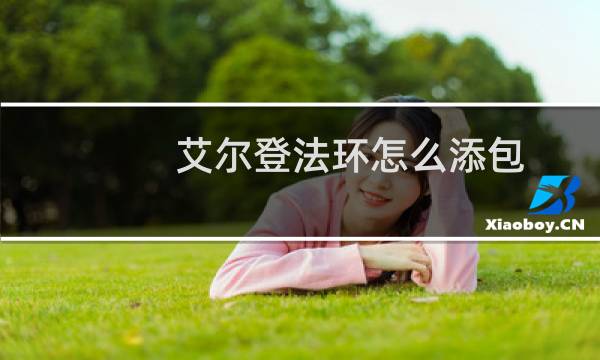 艾尔登法环怎么添包