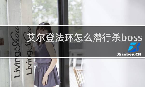 艾尔登法环怎么潜行杀boss