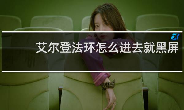 艾尔登法环怎么进去就黑屏