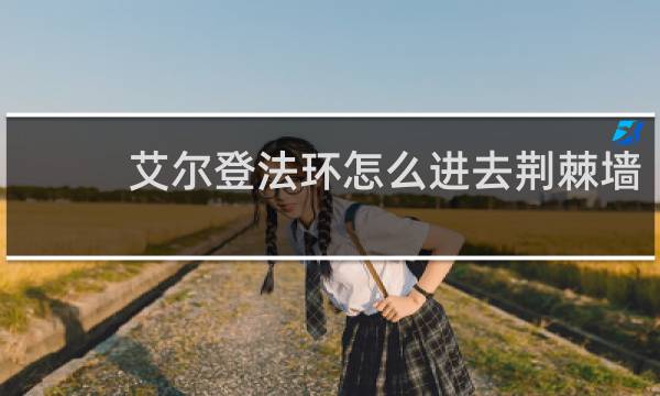 艾尔登法环怎么进去荆棘墙