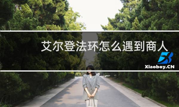 艾尔登法环怎么遇到商人