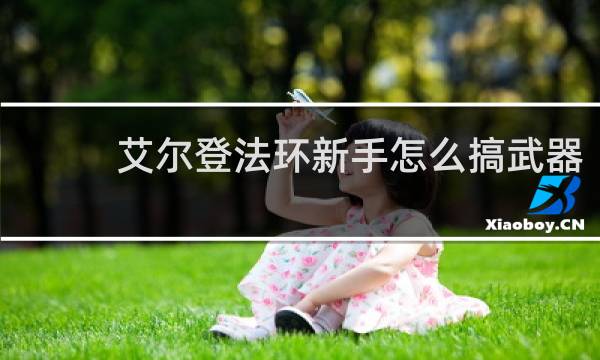 艾尔登法环新手怎么搞武器