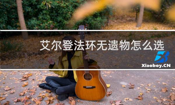 艾尔登法环无遗物怎么选