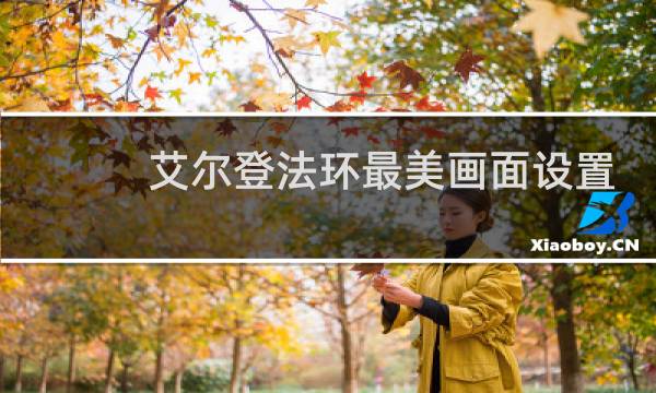 艾尔登法环最美画面设置