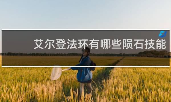 艾尔登法环有哪些陨石技能