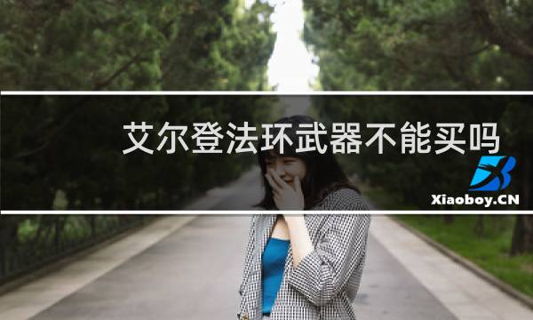 艾尔登法环武器不能买吗