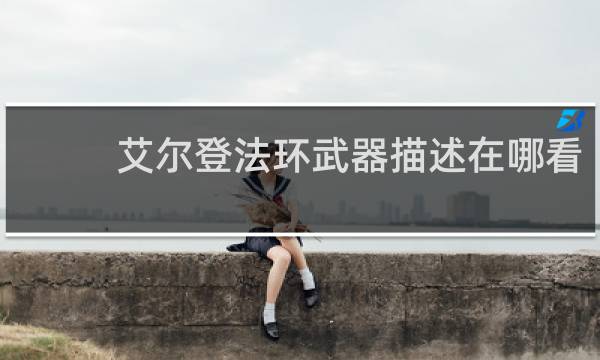 艾尔登法环武器描述在哪看