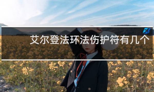 艾尔登法环法伤护符有几个
