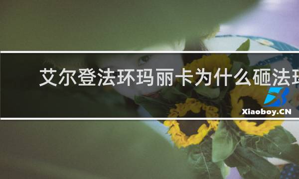 艾尔登法环玛丽卡为什么砸法环