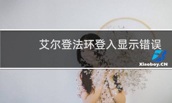 艾尔登法环登入显示错误