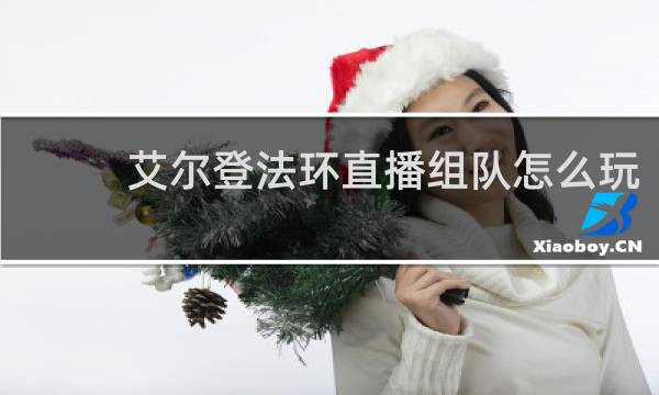 艾尔登法环直播组队怎么玩