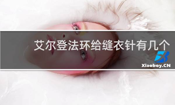 艾尔登法环给缝衣针有几个