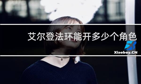 艾尔登法环能开多少个角色
