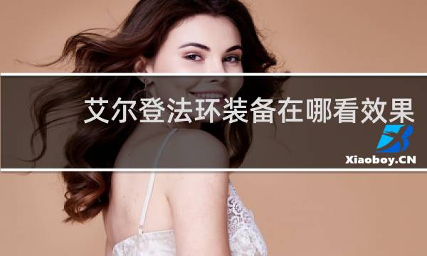 艾尔登法环装备在哪看效果