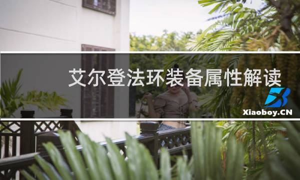 艾尔登法环装备属性解读