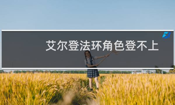 艾尔登法环角色登不上