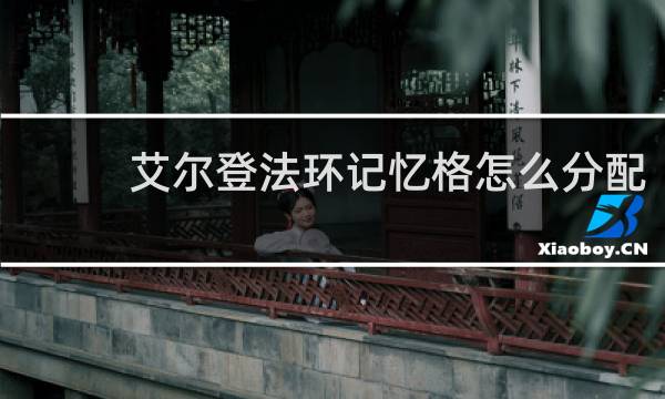 艾尔登法环记忆格怎么分配