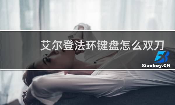 艾尔登法环键盘怎么双刀
