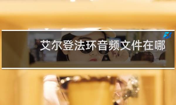 艾尔登法环音频文件在哪